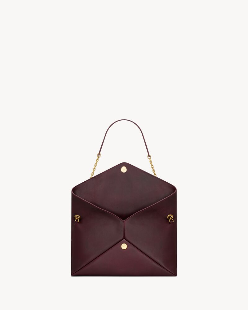 CASSANDRE large pouch on chain in smooth leather