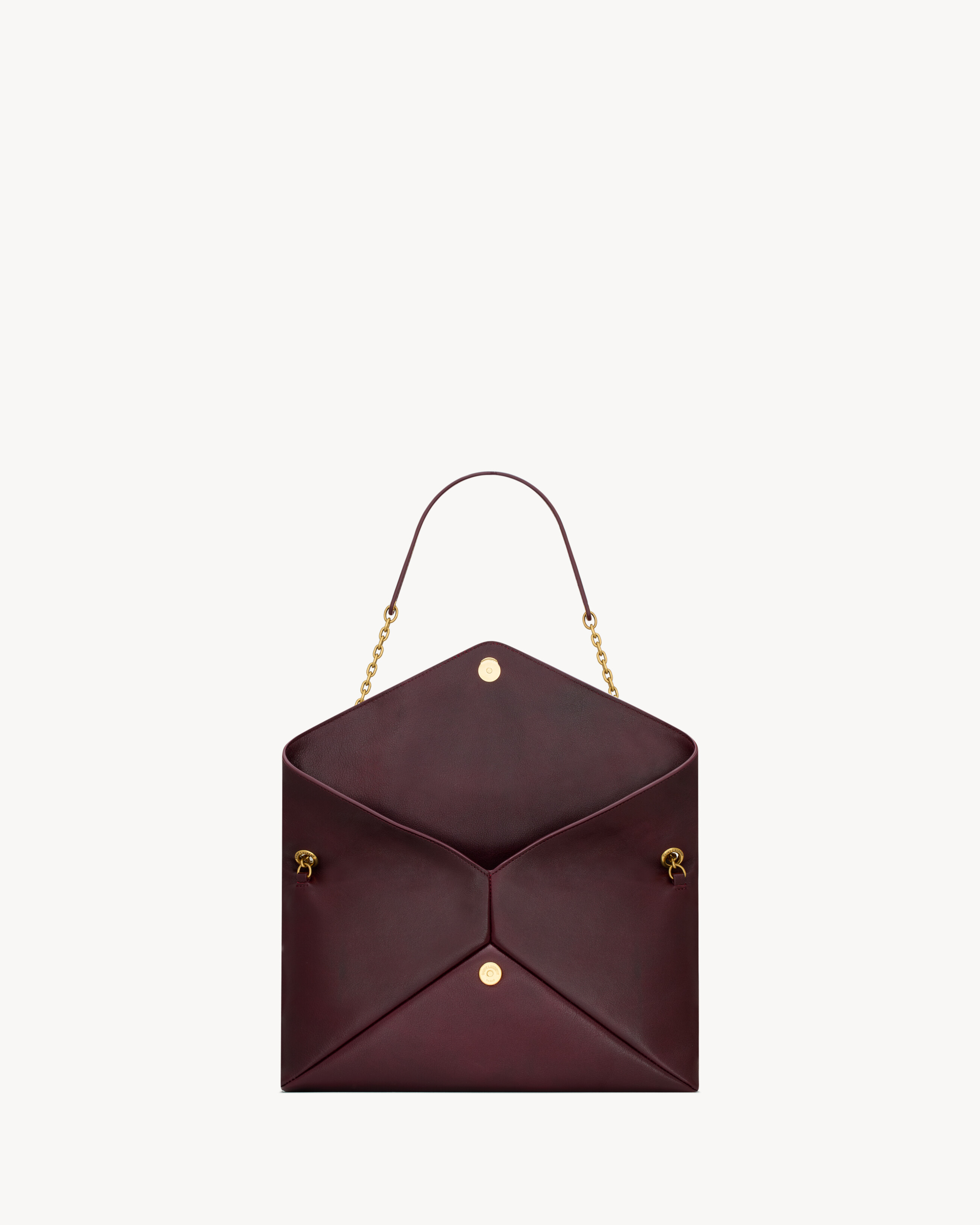 CASSANDRE large pouch on chain in smooth leather