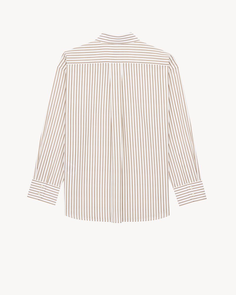CASSANDRE shirt in striped cotton poplin