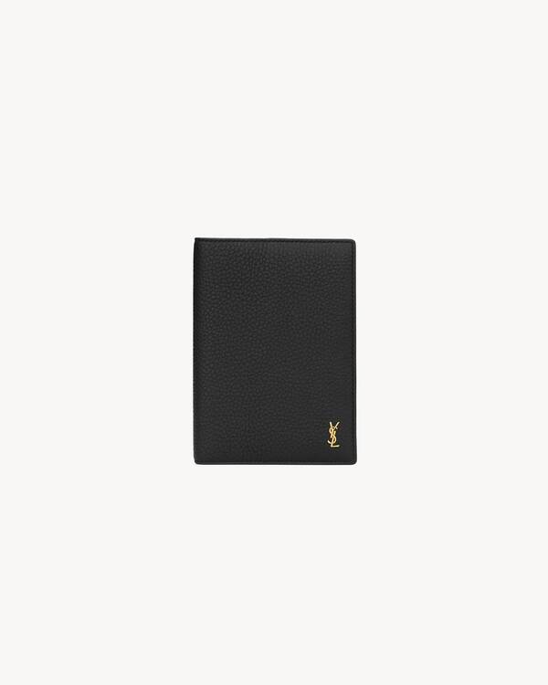 TINY CASSANDRE PASSPORT holder IN CROCODILE-EMBOSSED LEATHER in