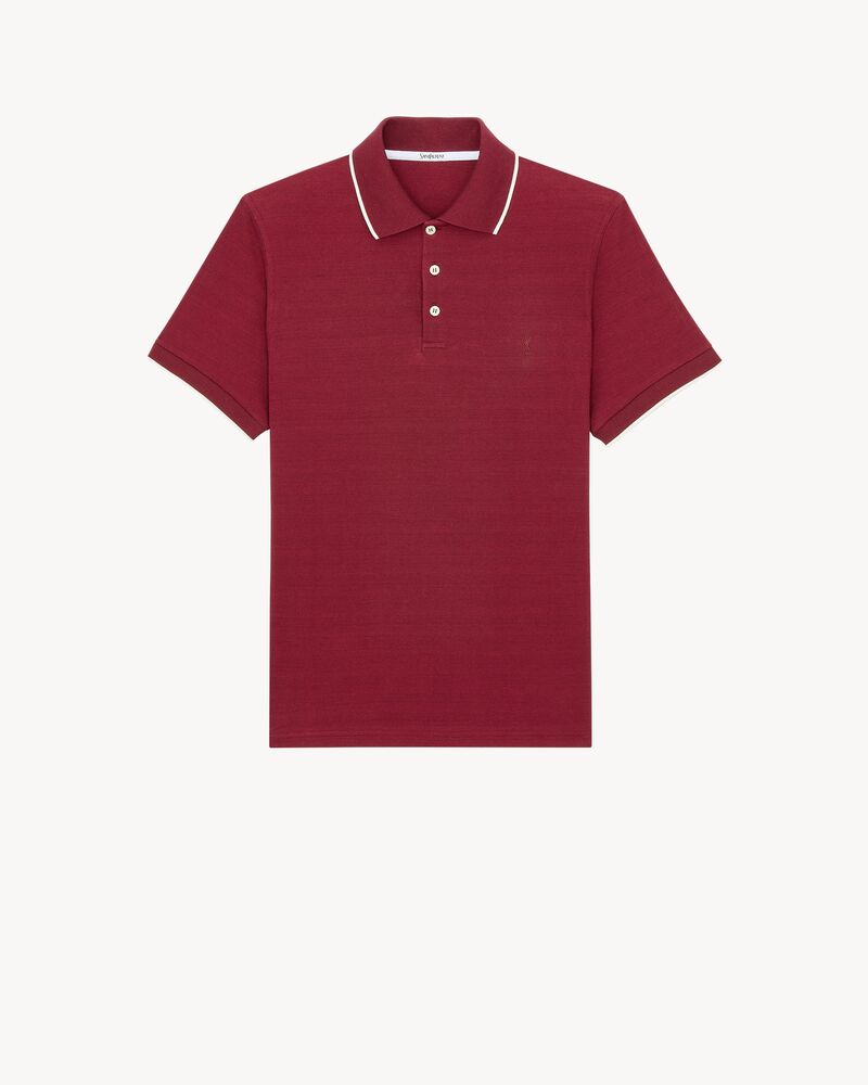 polo CASSANDRE in cotton piqué