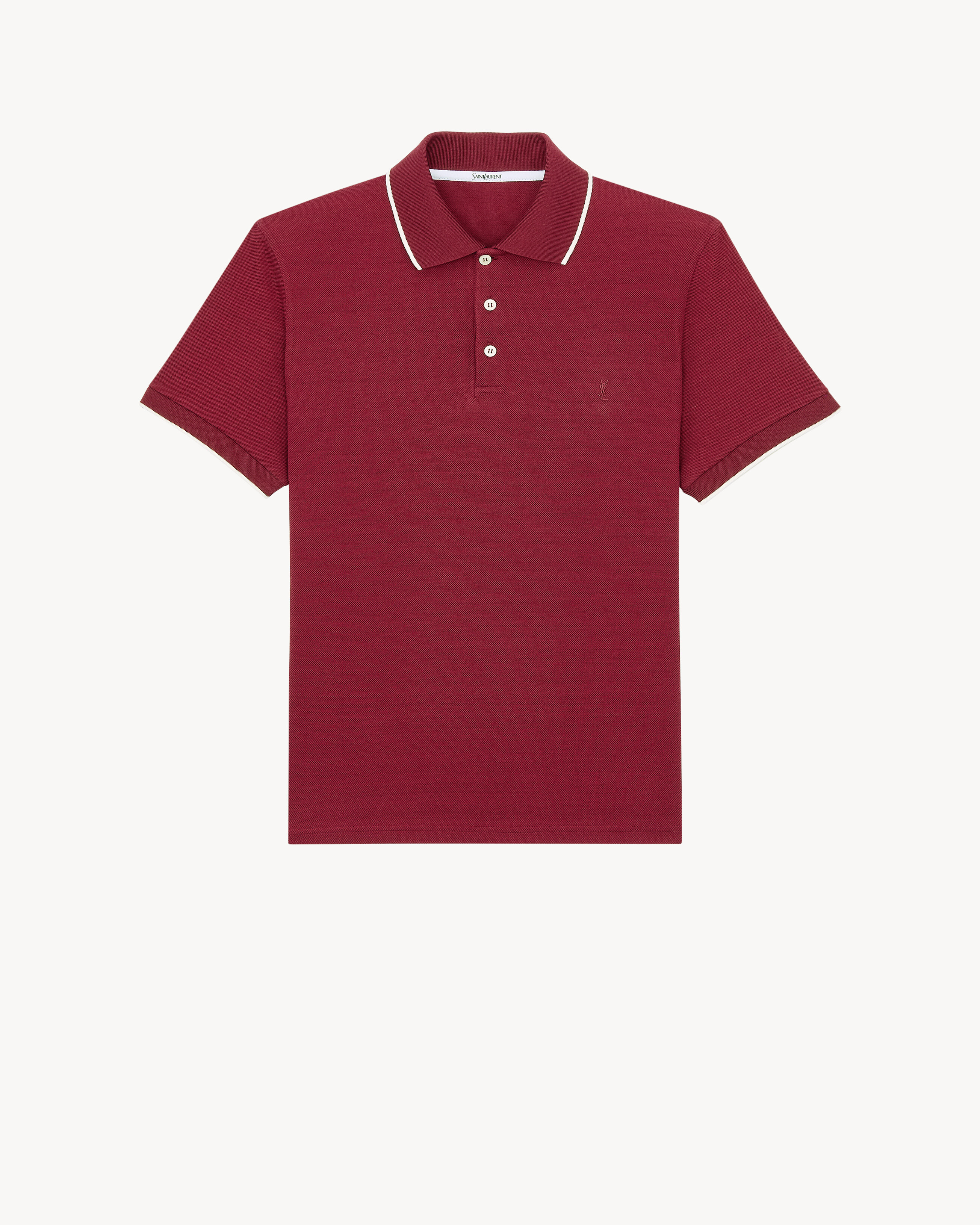 CASSANDRE polo in cotton piqué