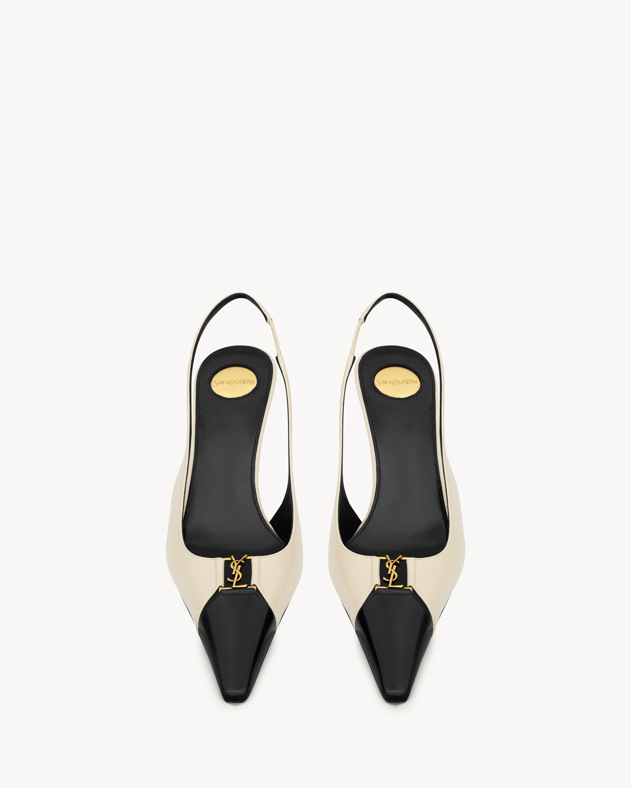 BABYLONE BRETEUIL slingback pumps in smooth leather