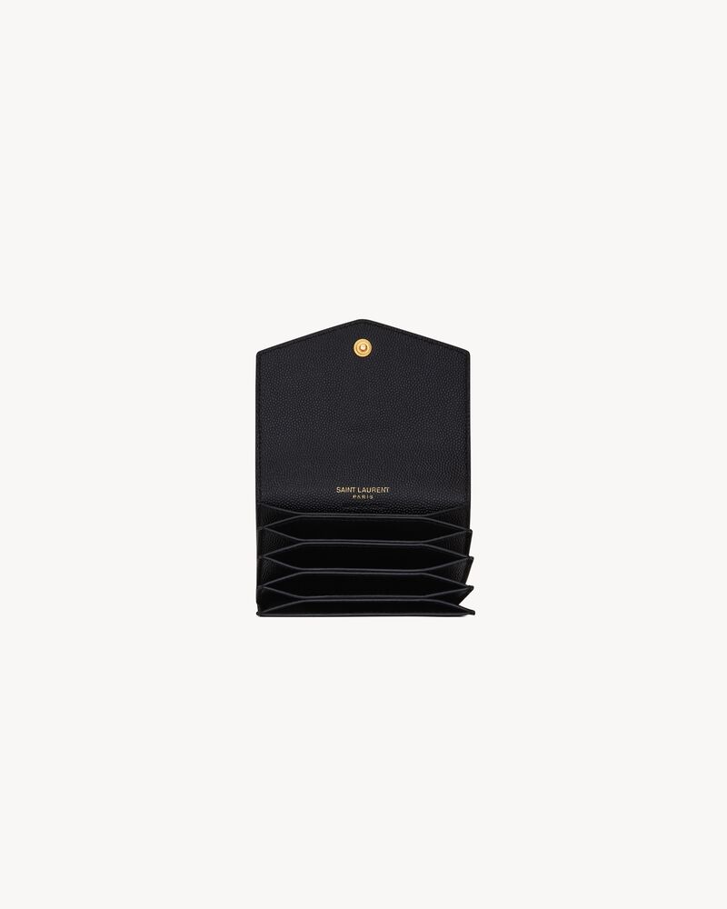 UPTOWN business-card case in grain de poudre leather