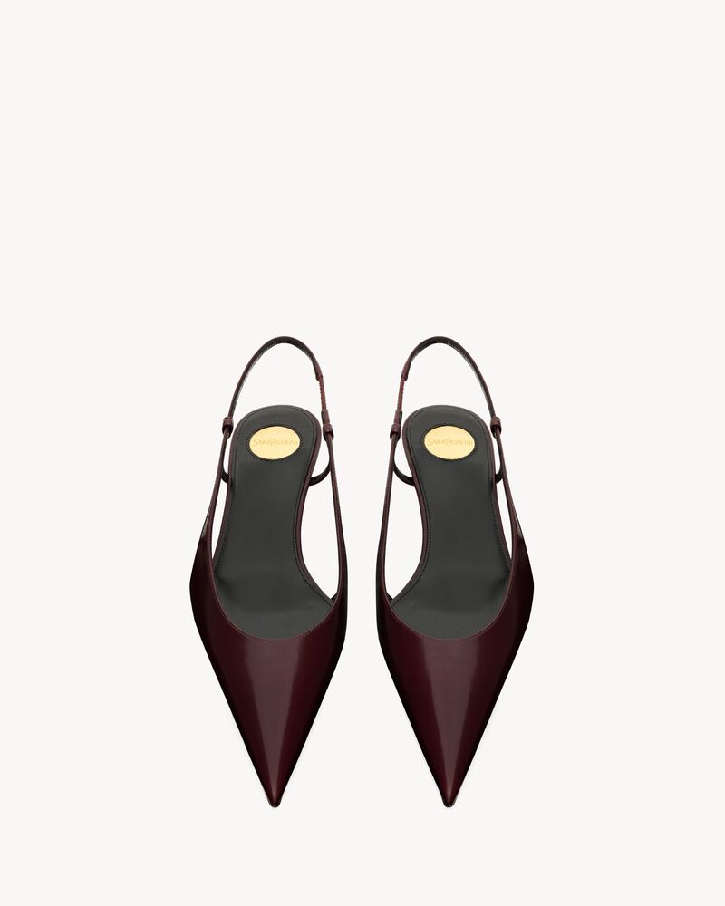 SECRET Slingback-Pumps aus Glattleder