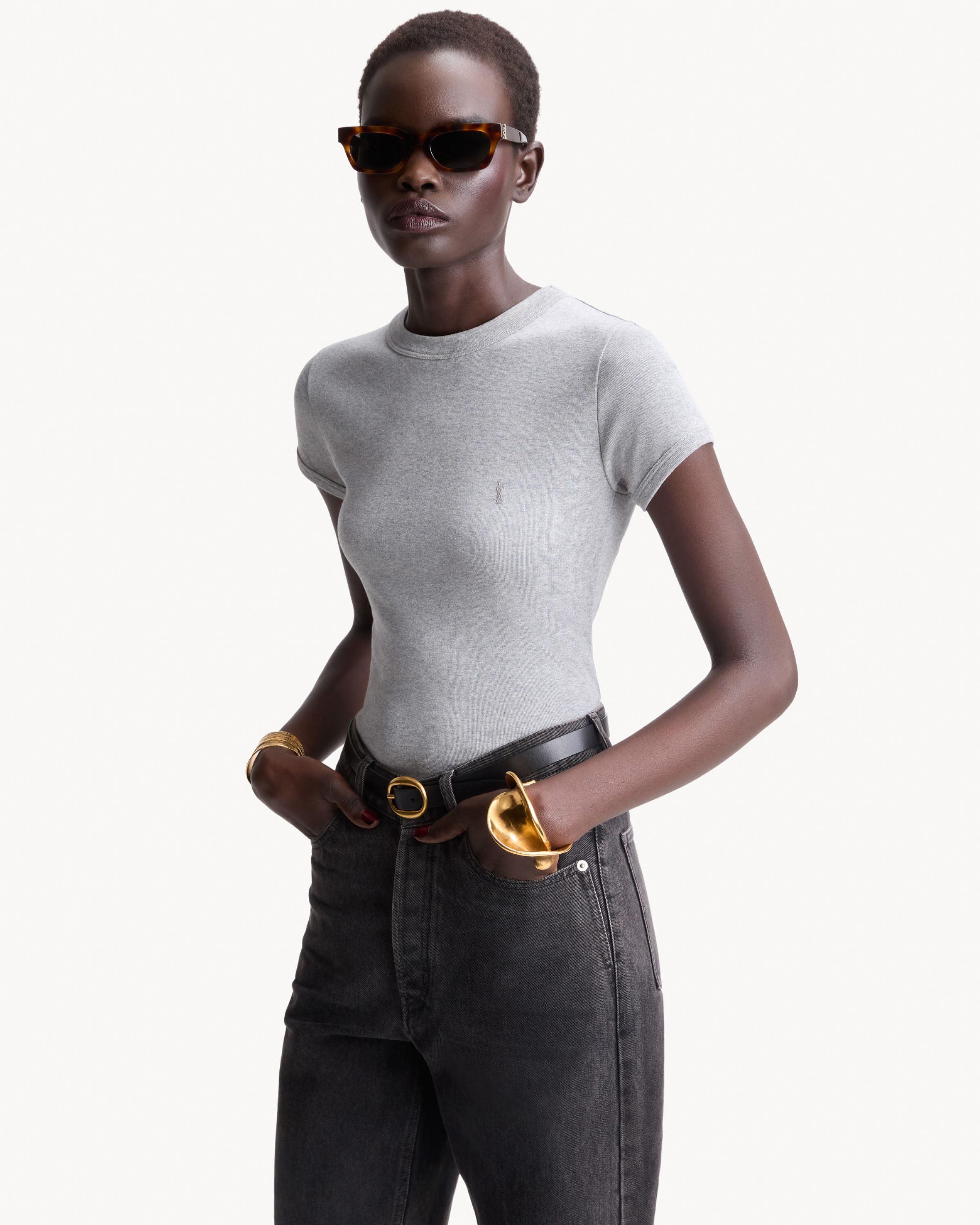 CASSANDRE fitted T-shirt