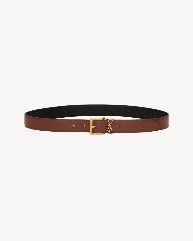 CASSANDRE VADIM reversible belt in smooth leather
