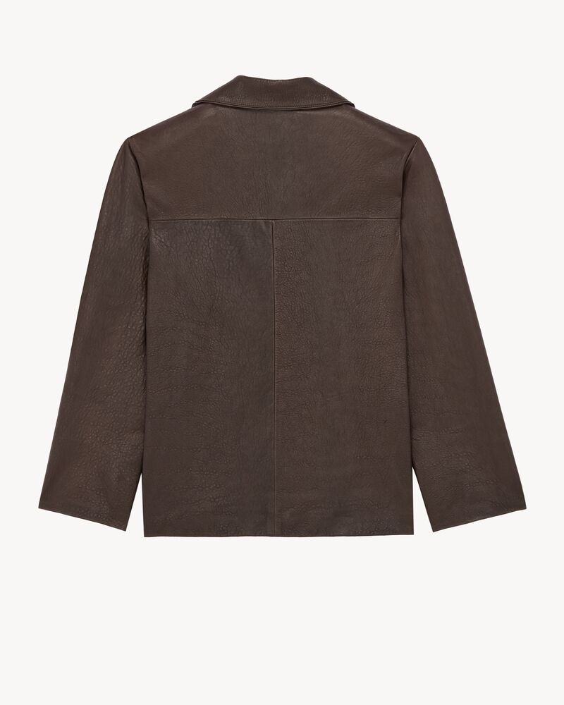 pajama top in bubbled lambskin