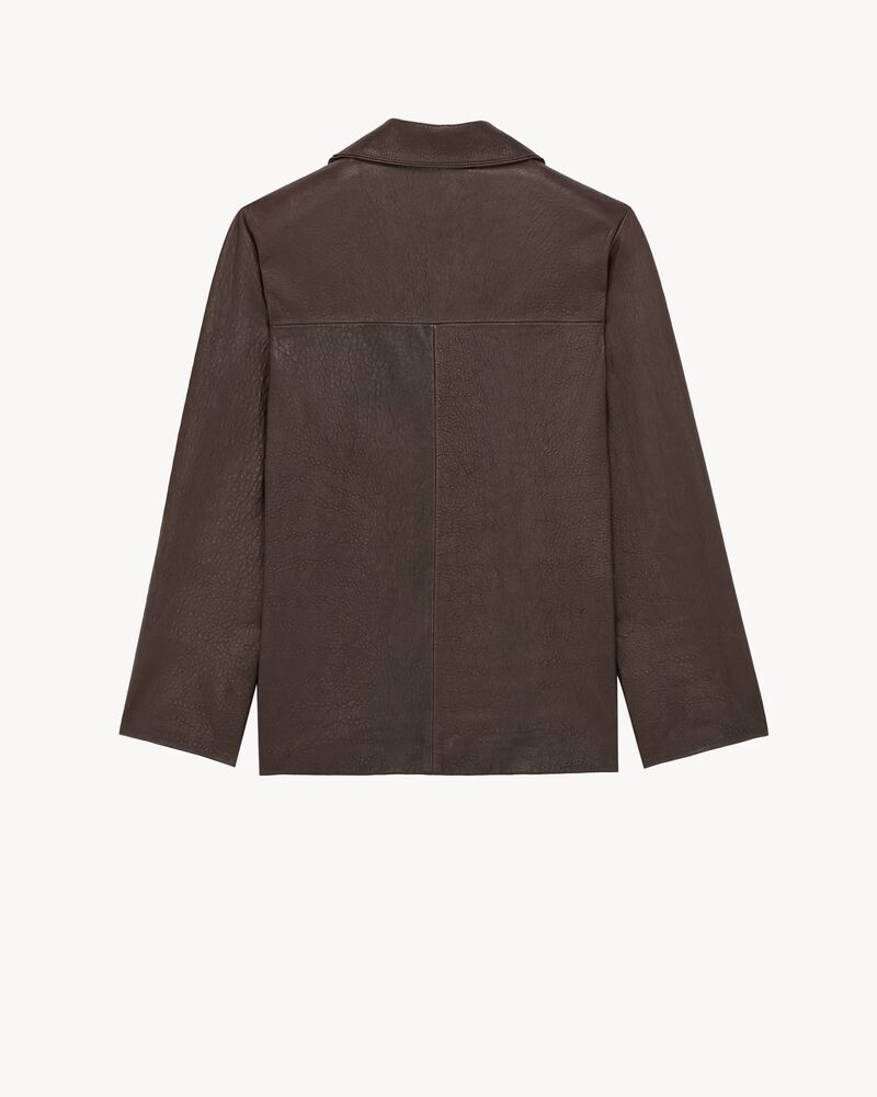 pajama top in bubbled lambskin