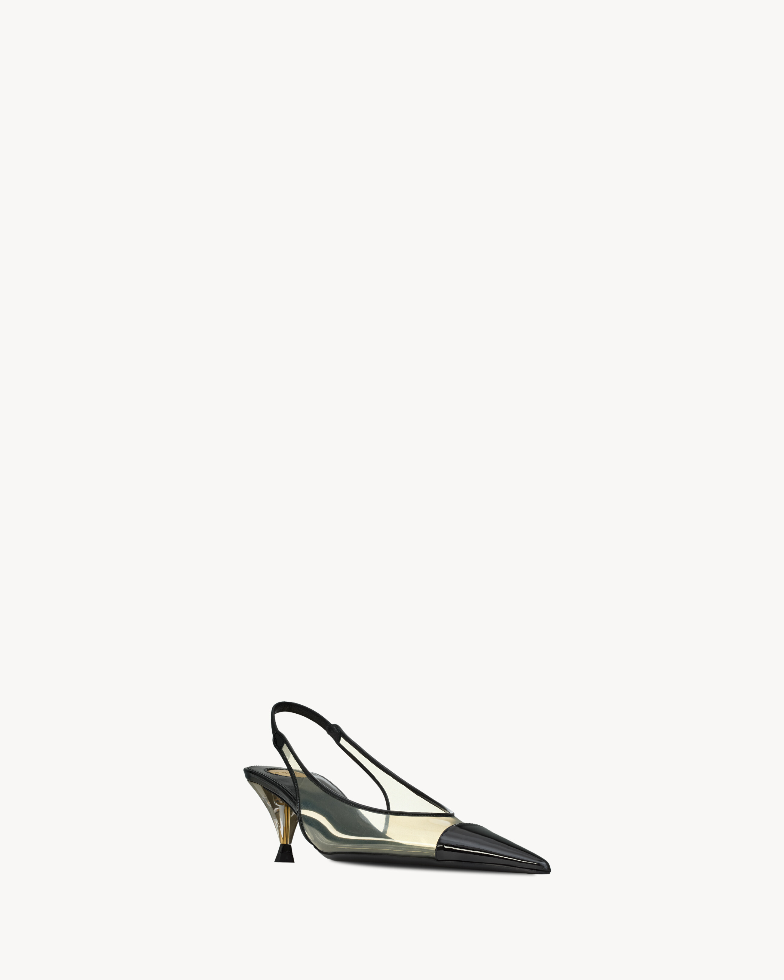 FANNY slingback pumps in TPU and patent leather