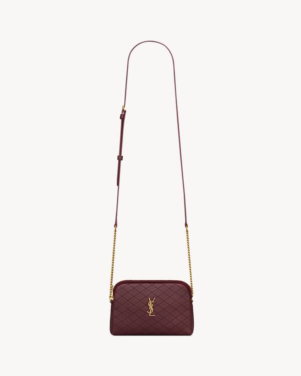 GABY ZIPPERED POUCH IN LAMBSKIN in Black | Saint Laurent | YSL US