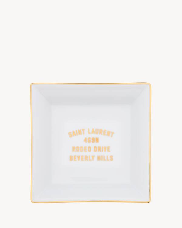 SAINT LAURENT NEW YORK PIN TRAY in White | Saint Laurent