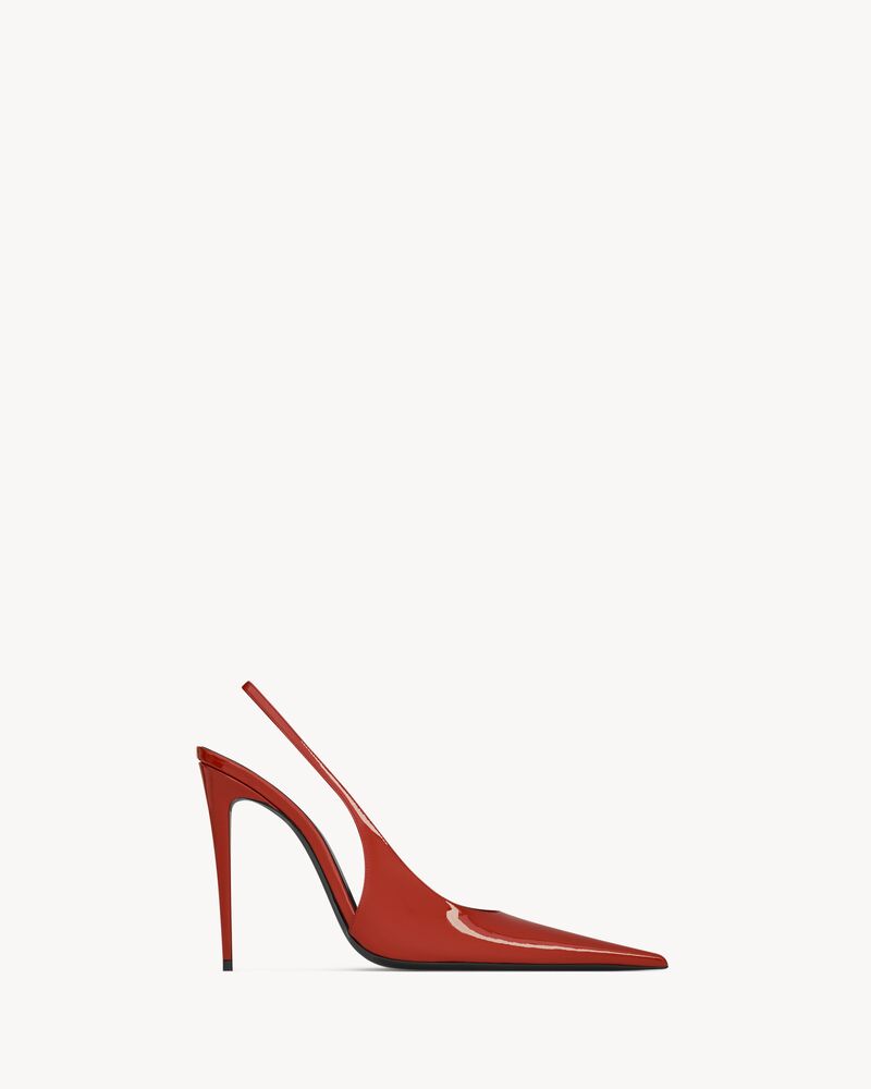 GUERMANTES slingback pumps in patent leather