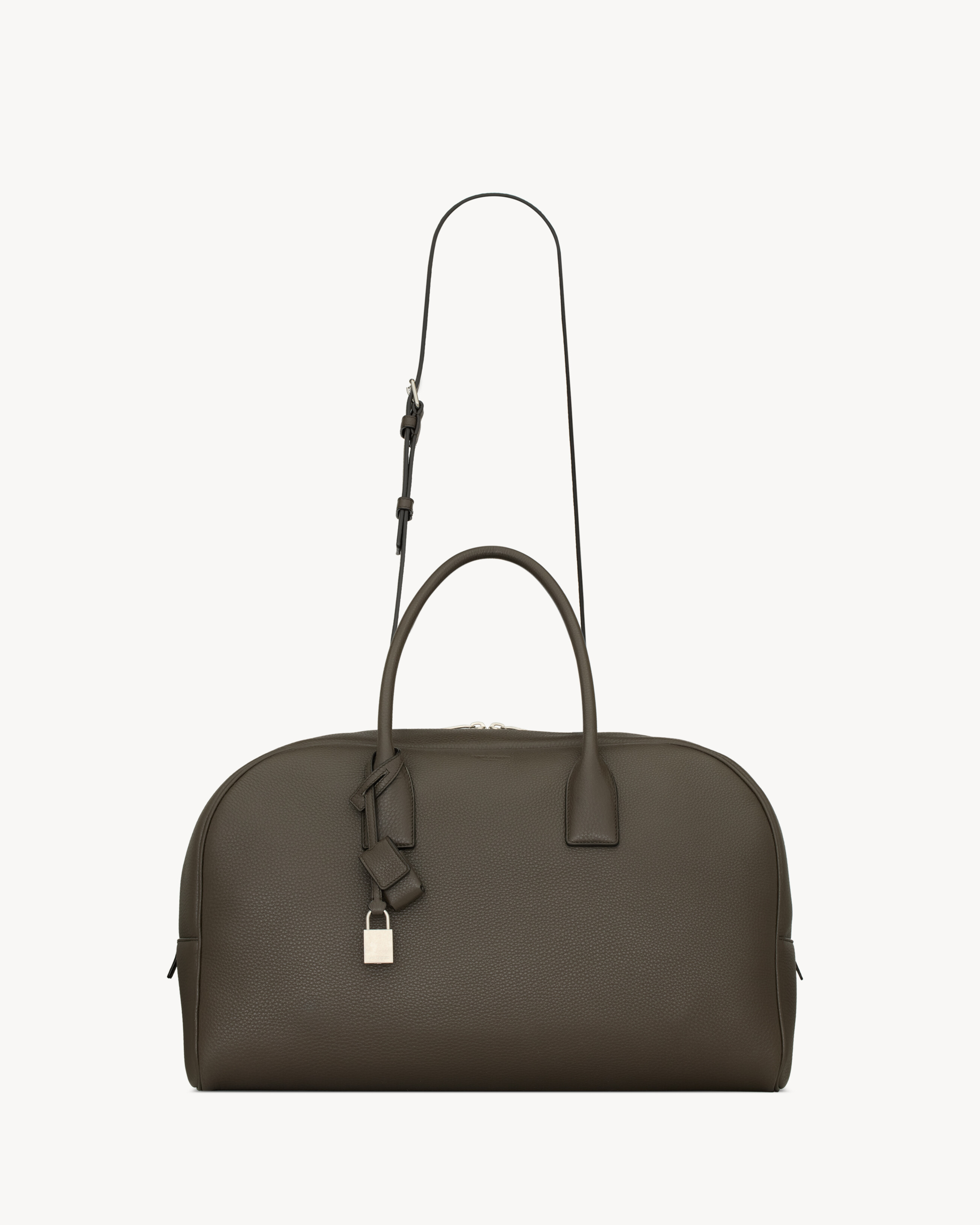 small BOWLING duffle in grained leather