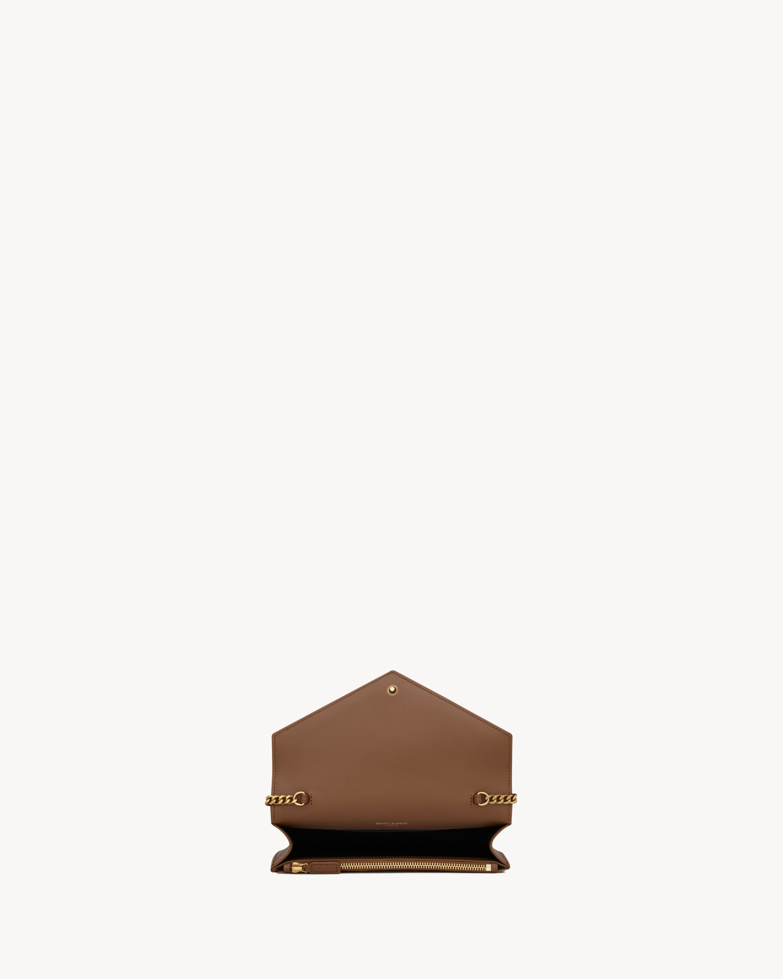 CASSANDRE envelope chain wallet in suede