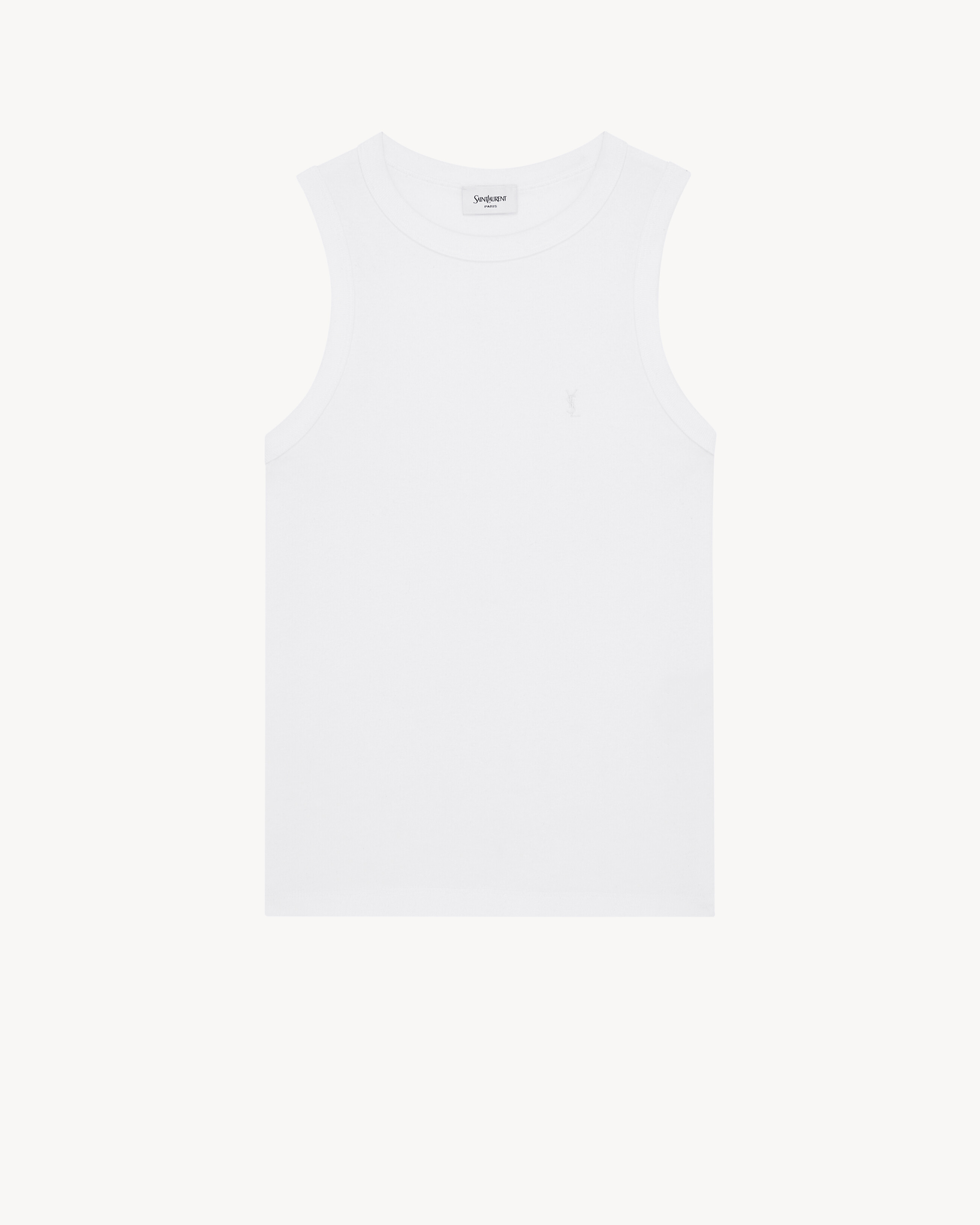 CASSANDRE tank top in ribbed cotton jersey