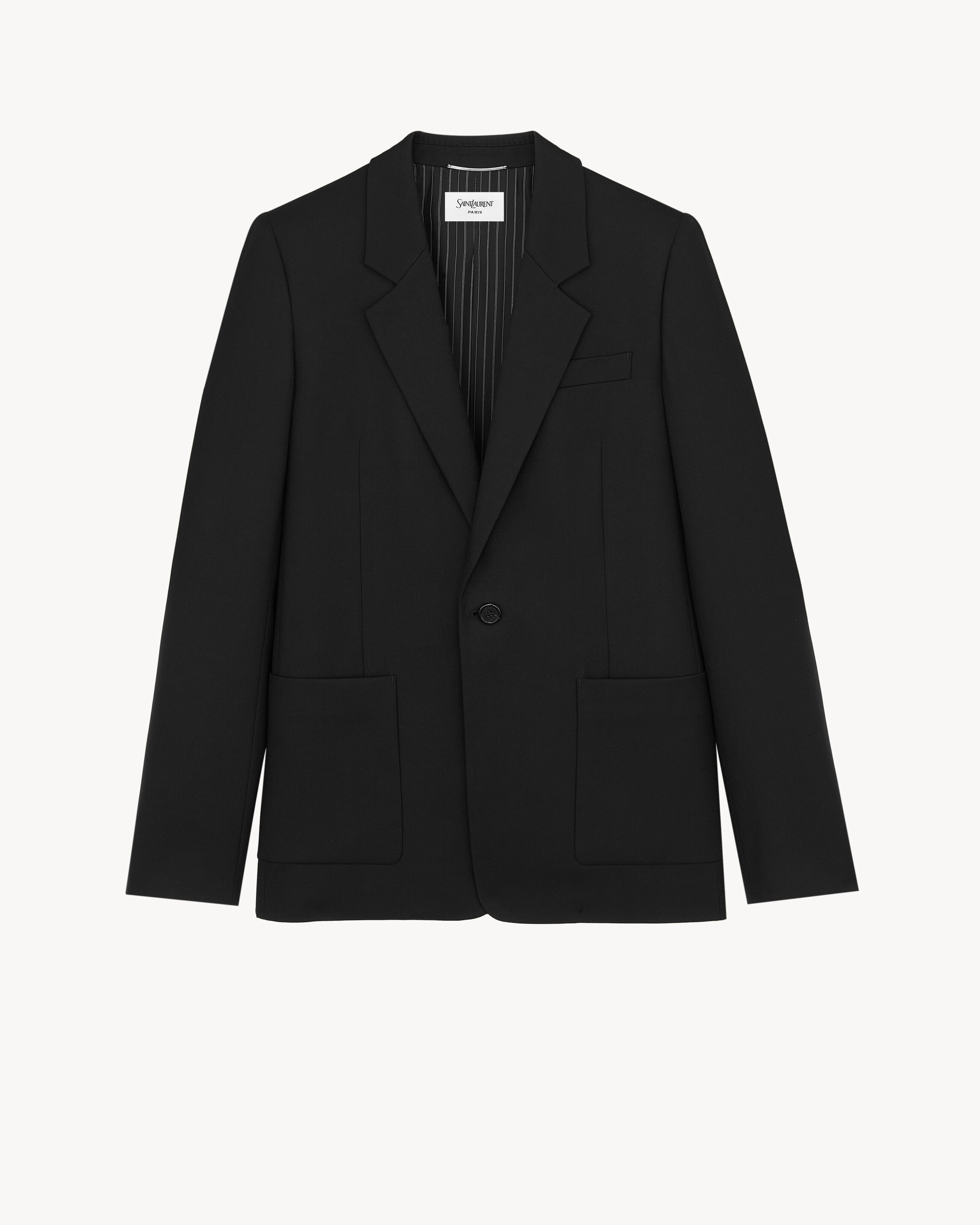 jacket in wool gabardine
