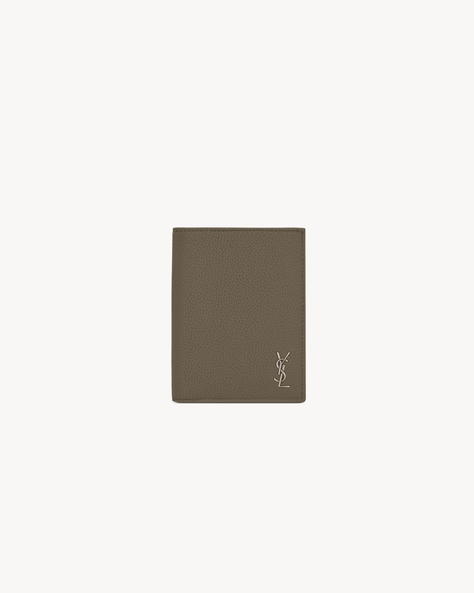 TINY CASSANDRE CREDIT CARD WALLET IN GRAINED LEATHER — 847958DTI0E2952