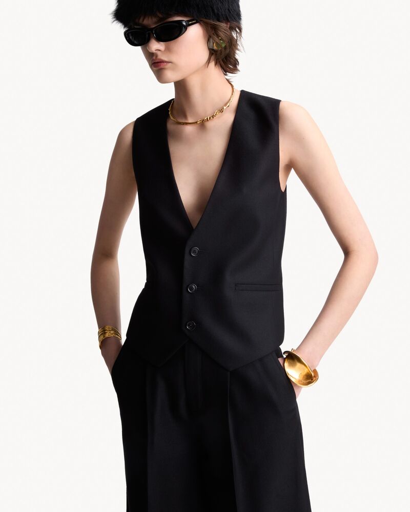 vest in cashmere