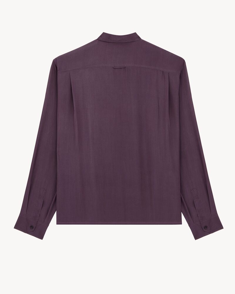 shirt in viscose and silk