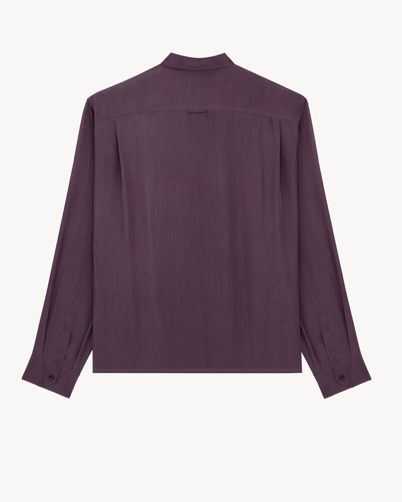 shirt in viscose and silk