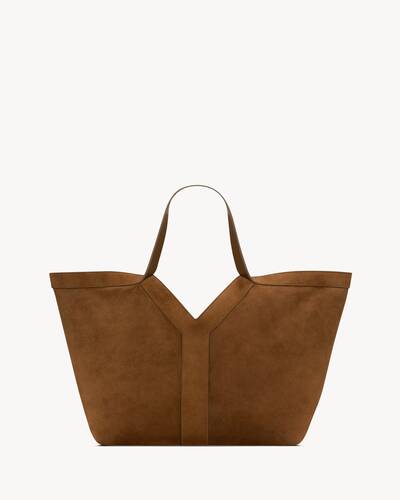 Y TOTE IN LEATHER in Black | Saint Laurent | YSL US