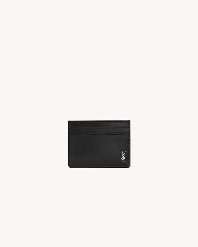 TINY CASSANDRE card case in matte leather