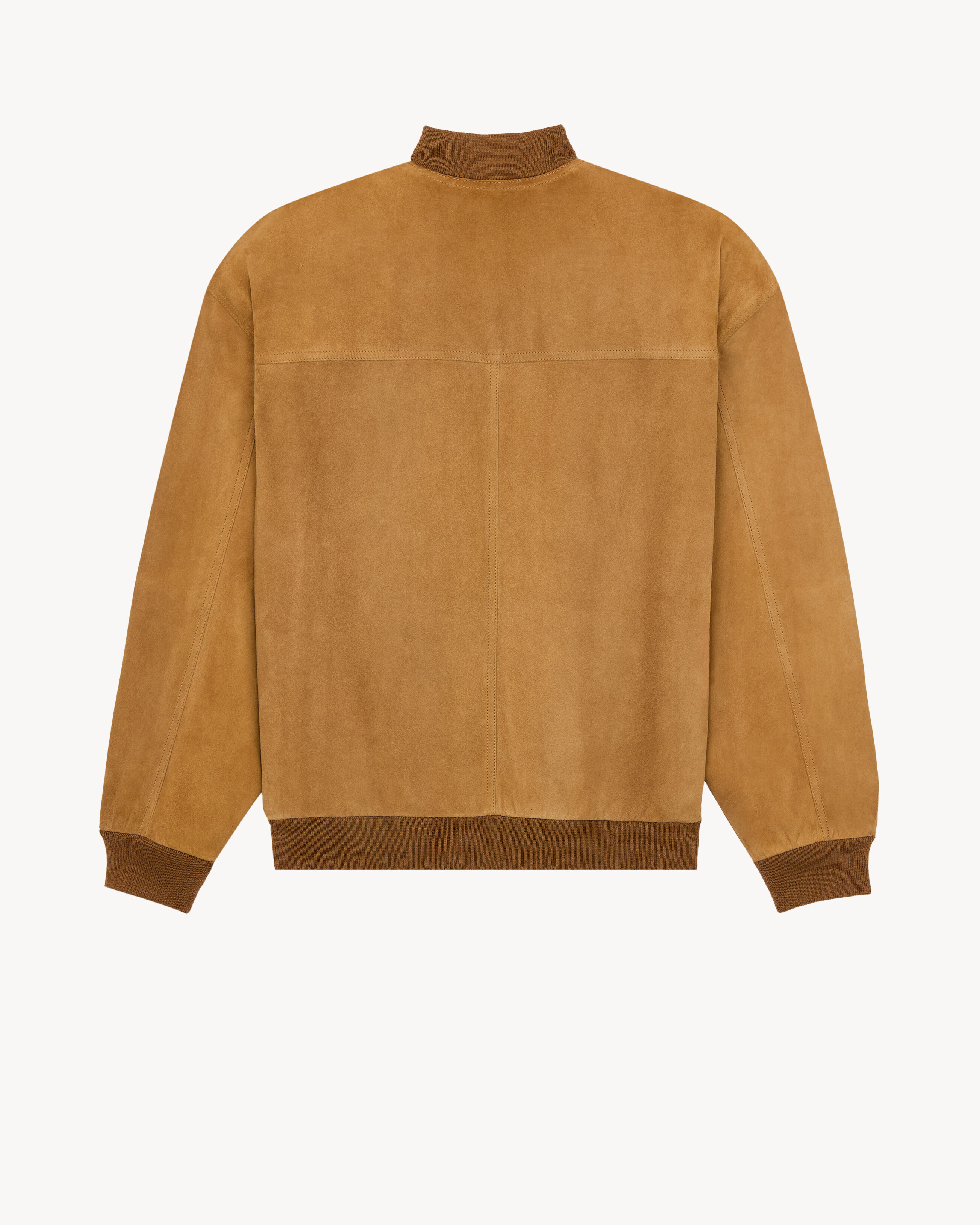 bomber jacket in suede