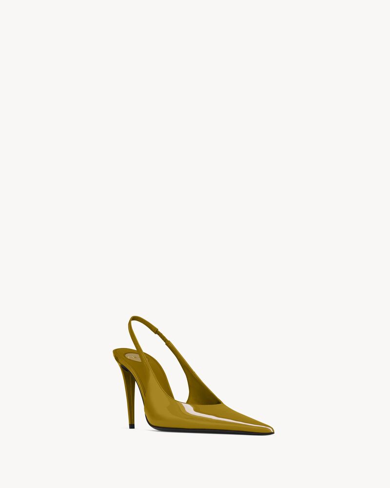 GUERMANTES slingback pumps in patent leather