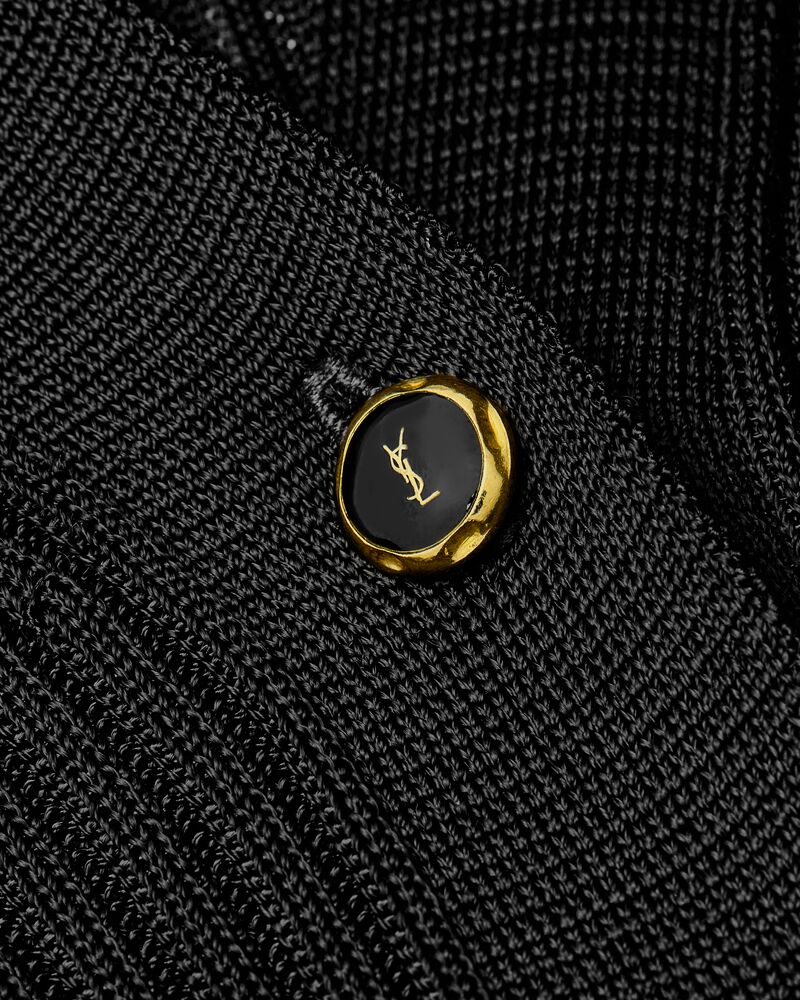 cardigan in ribbed knit