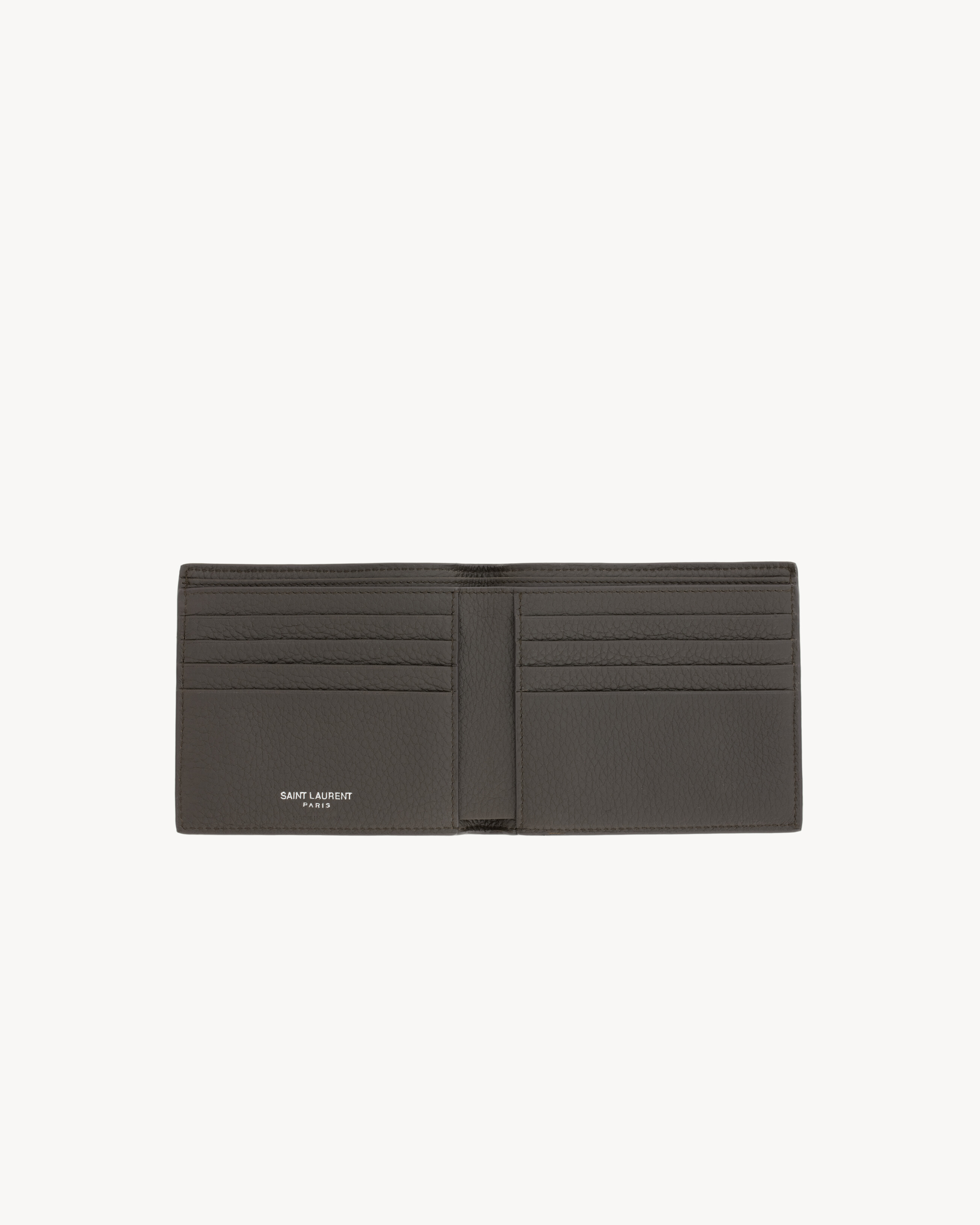 TINY CASSANDRE East/West wallet in grained leather