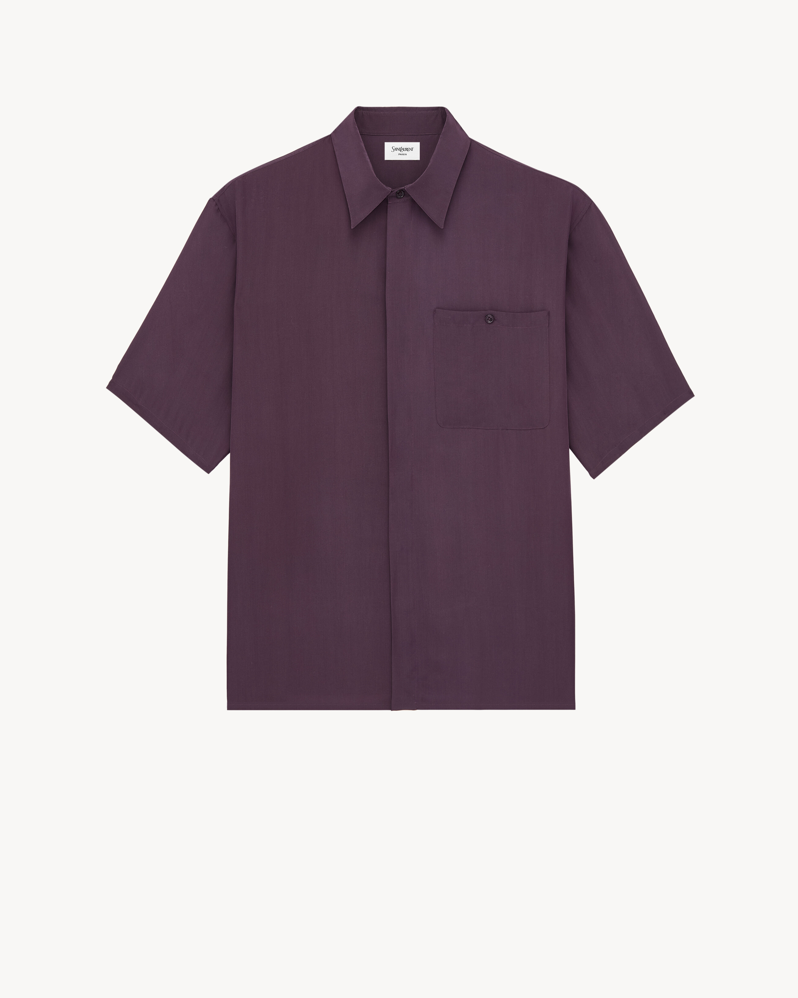 pajama shirt in viscose and silk