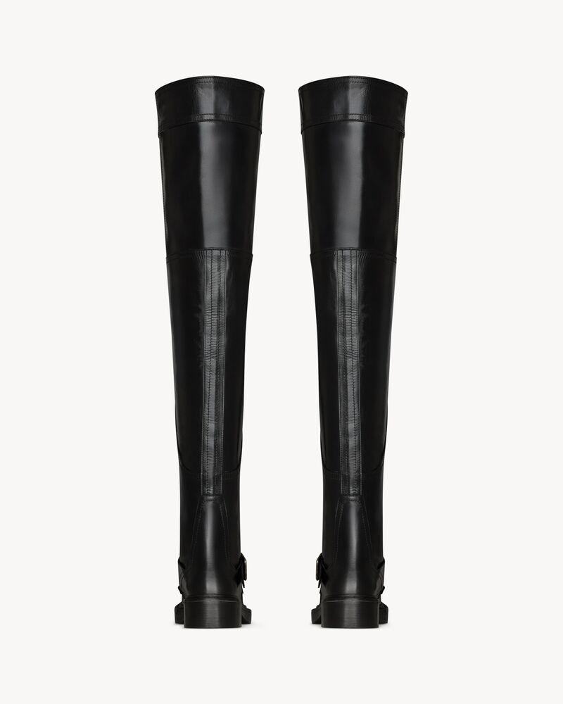 JOE over-the-knee boots in smooth leather