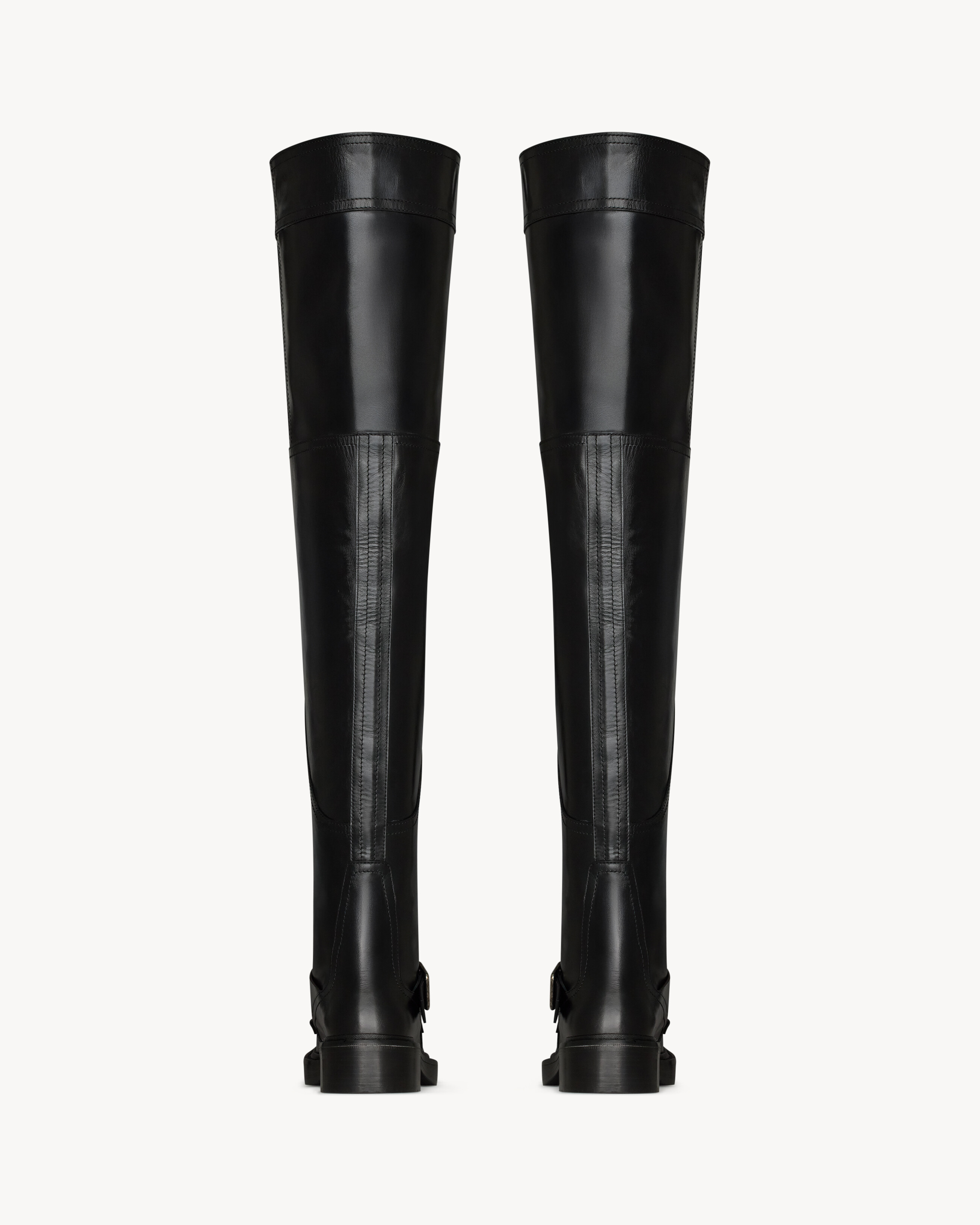 JOE over-the-knee boots in smooth leather