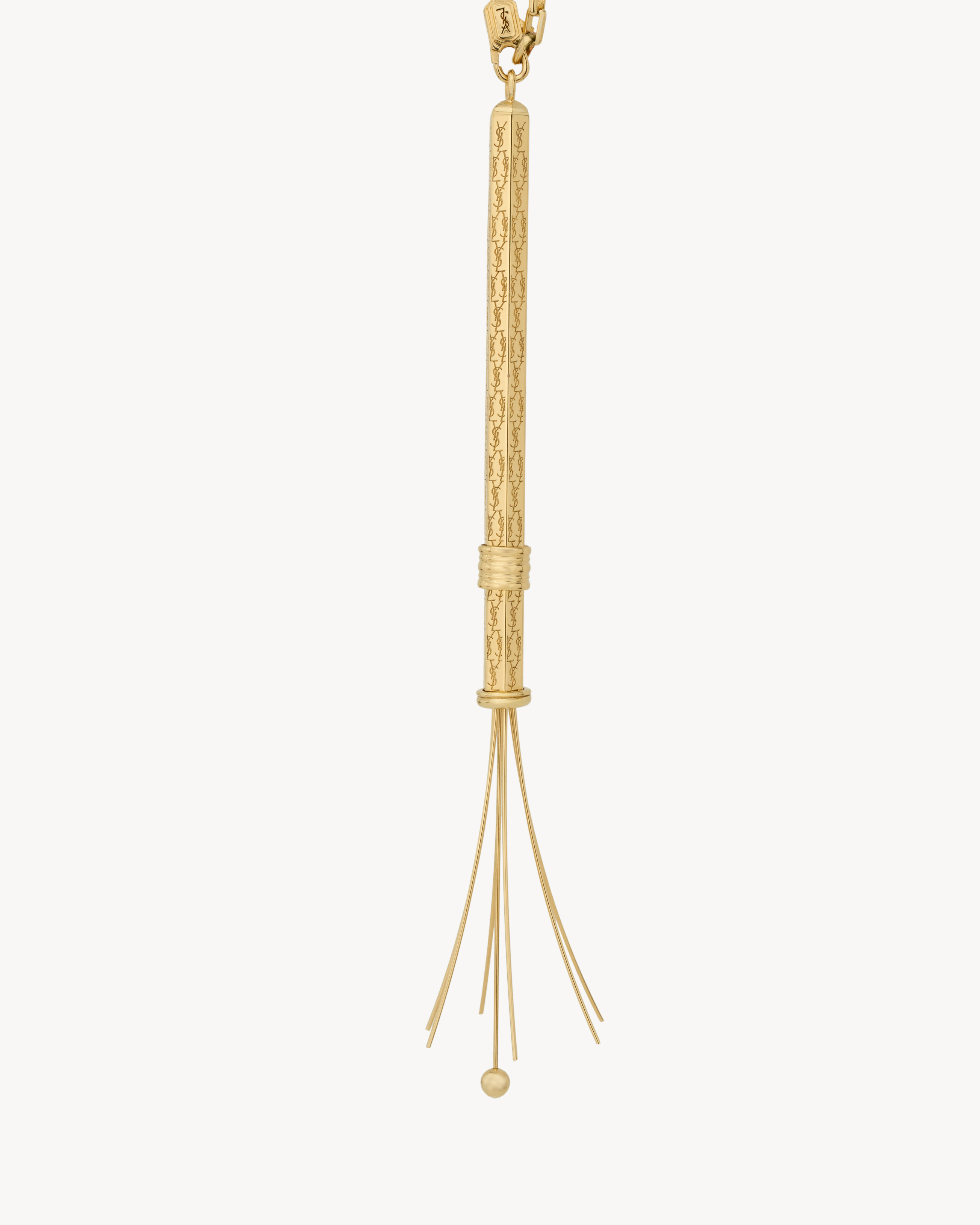 CASSANDRE cocktail stirrer necklace in metal