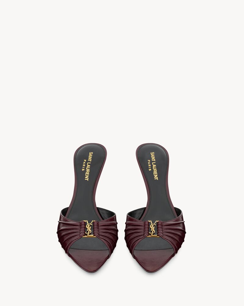 BABYLONE mules in smooth leather