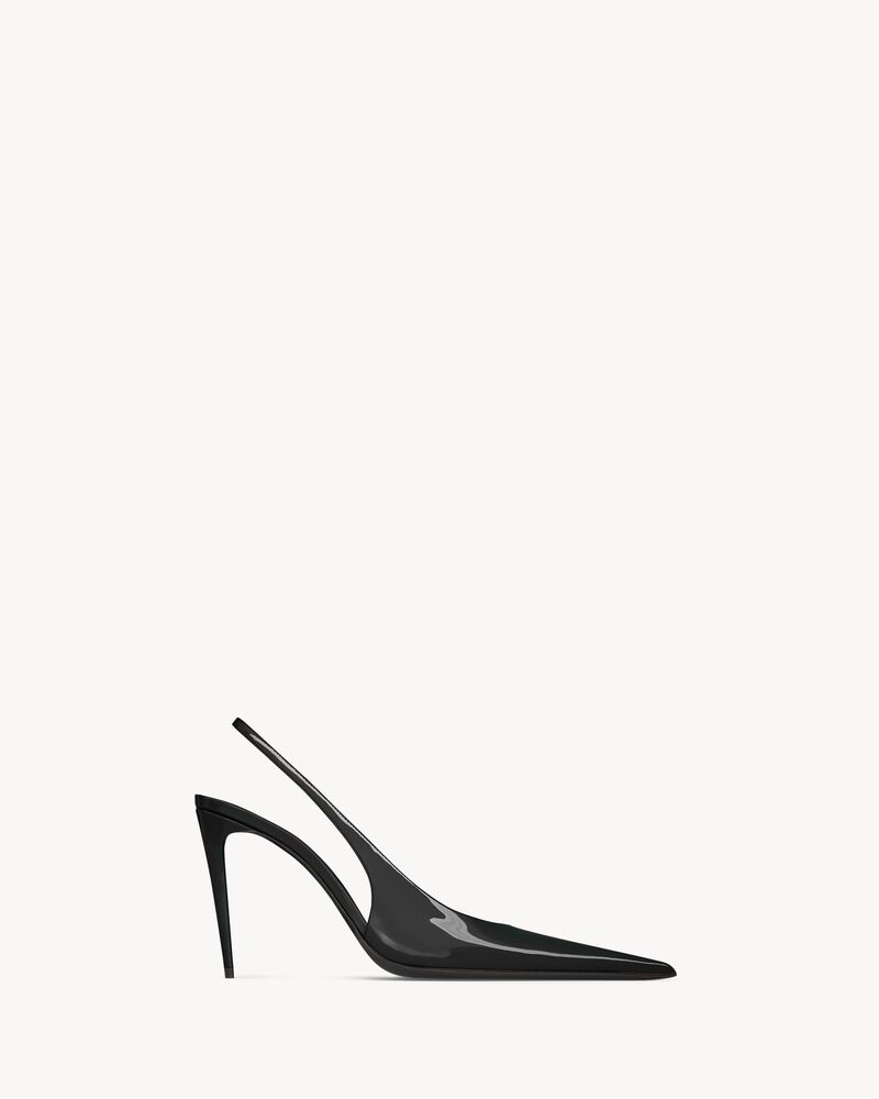 GUERMANTES slingback pumps in patent leather