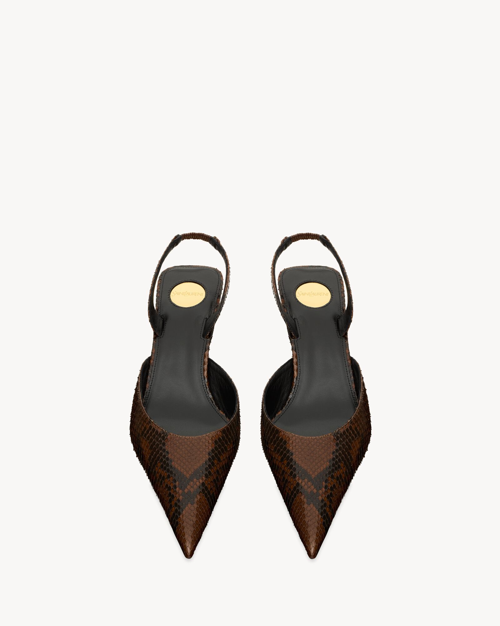 MISTY slingbacks en python en Bordeaux | Saint Laurent | YSL BE
