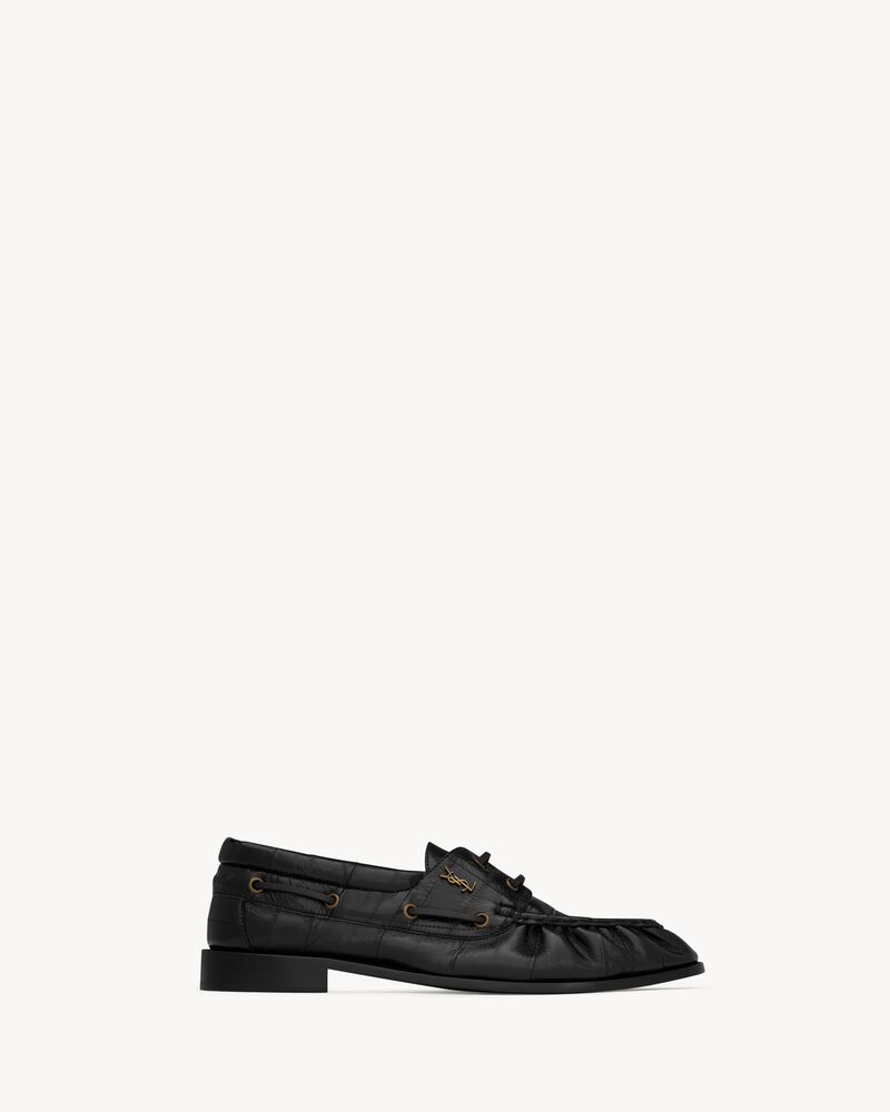 LE LOAFER BATEAU in eel