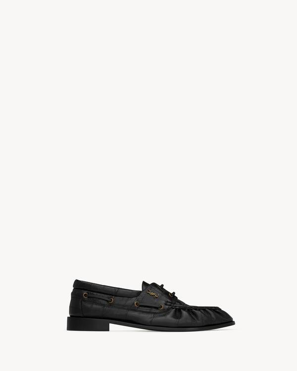 E*t様  イブサンローラン レザー ローファー ブラック 26 1/2 メンズ ローファー | サンローラン | YSL
