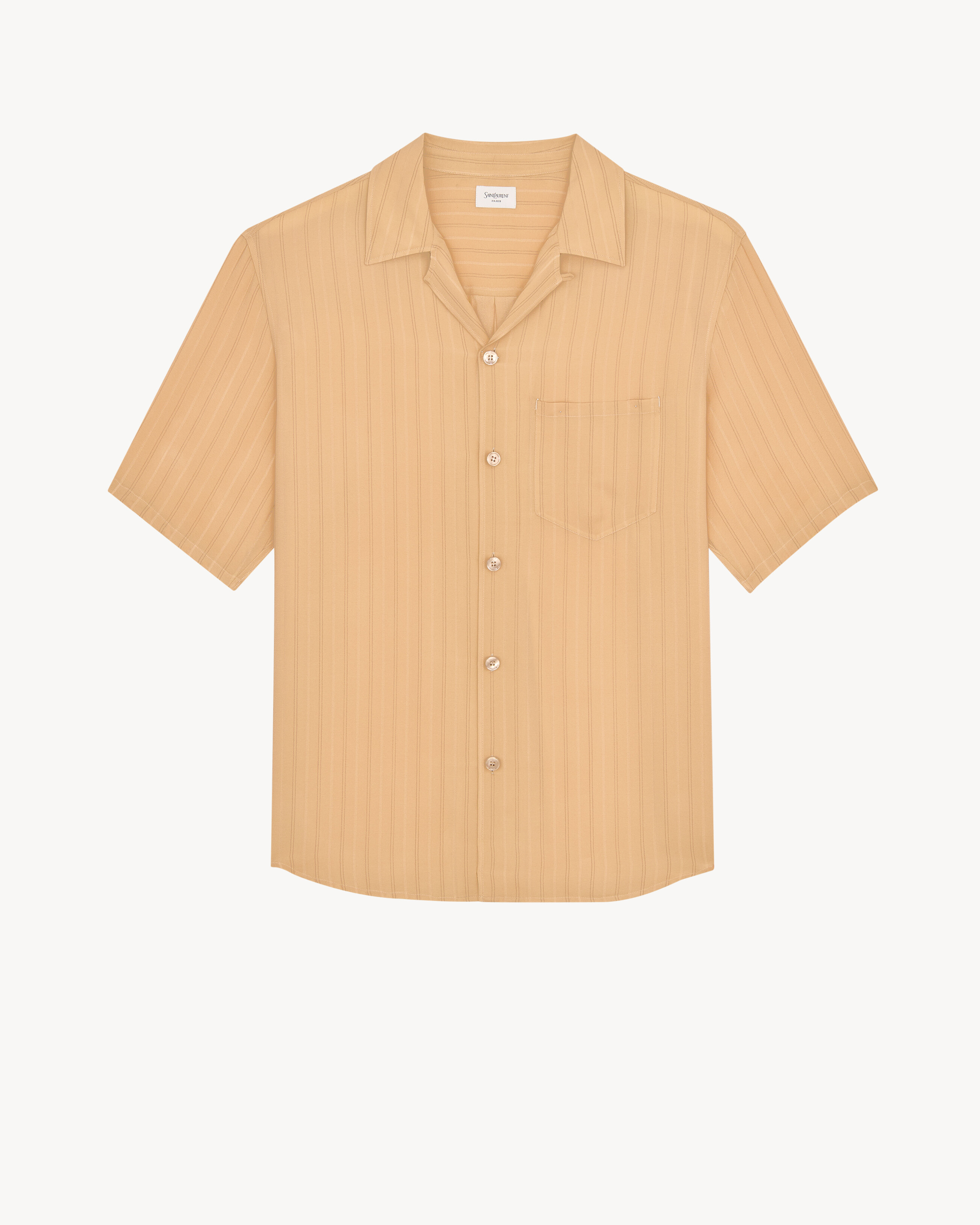 shirt in striped silk