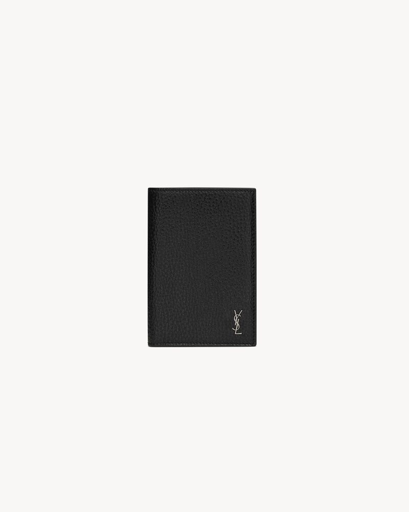 TINY CASSANDRE CREDIT CARD WALLET IN GRAINED LEATHER
