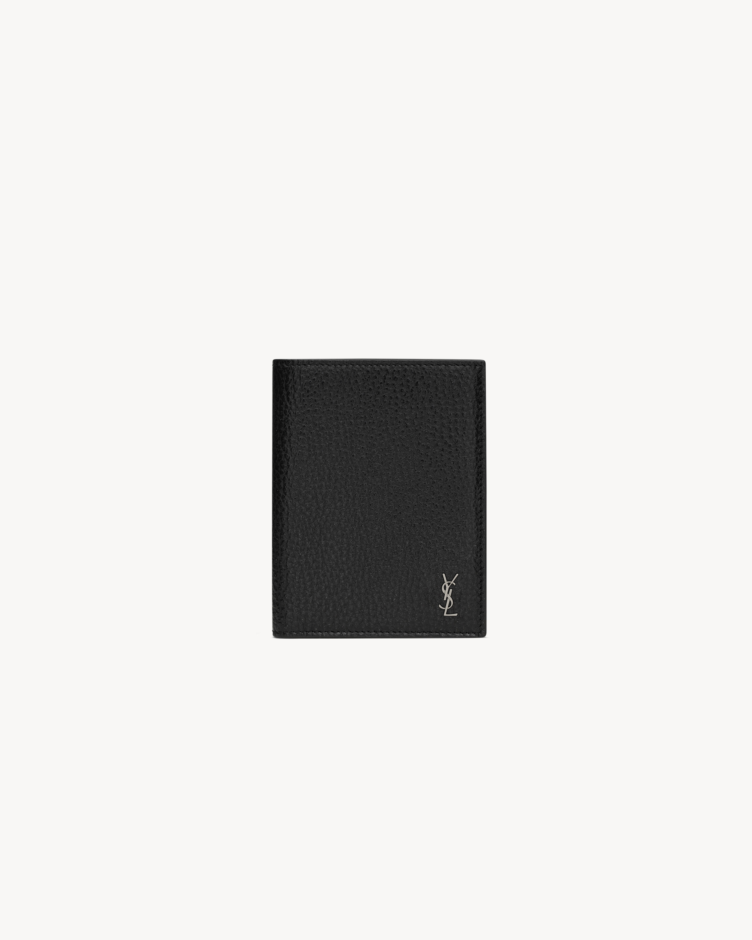 TINY CASSANDRE CREDIT CARD WALLET IN GRAINED LEATHER