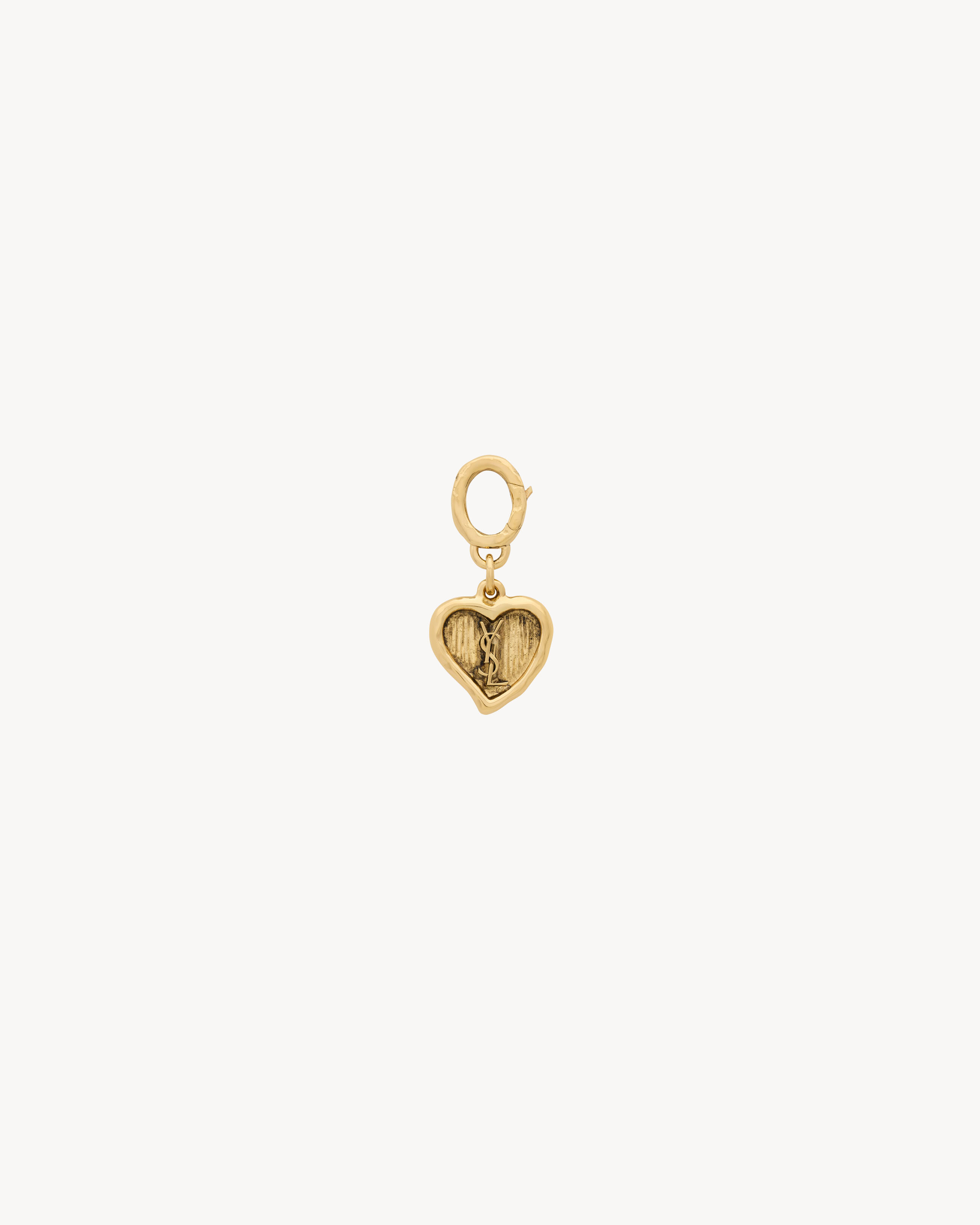 Charm Cassandre de metal en forma de corazón
