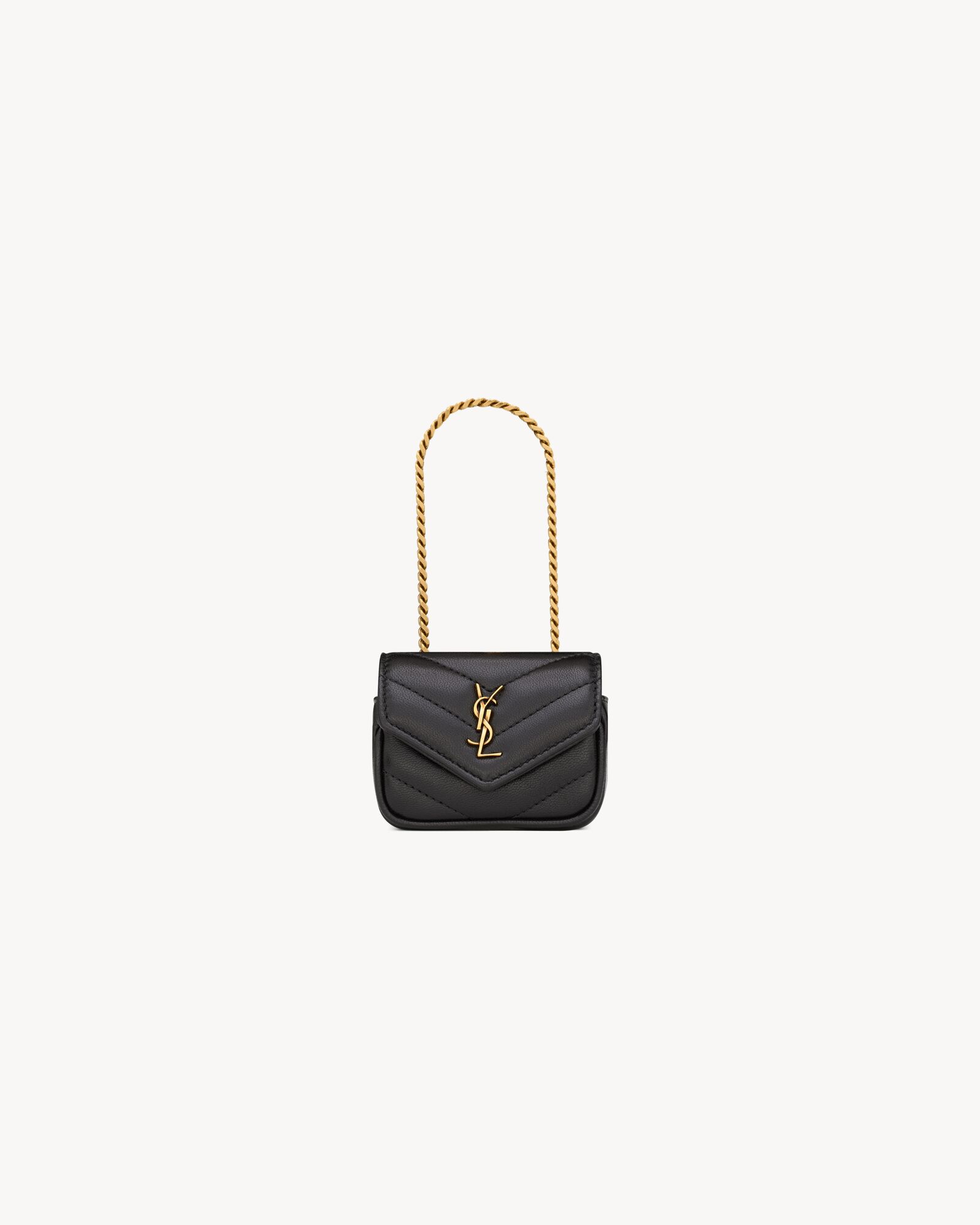 LOULOU charm in lambskin — 863932AAEAX1000