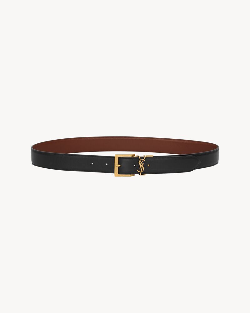 CASSANDRE VADIM reversible belt in smooth leather