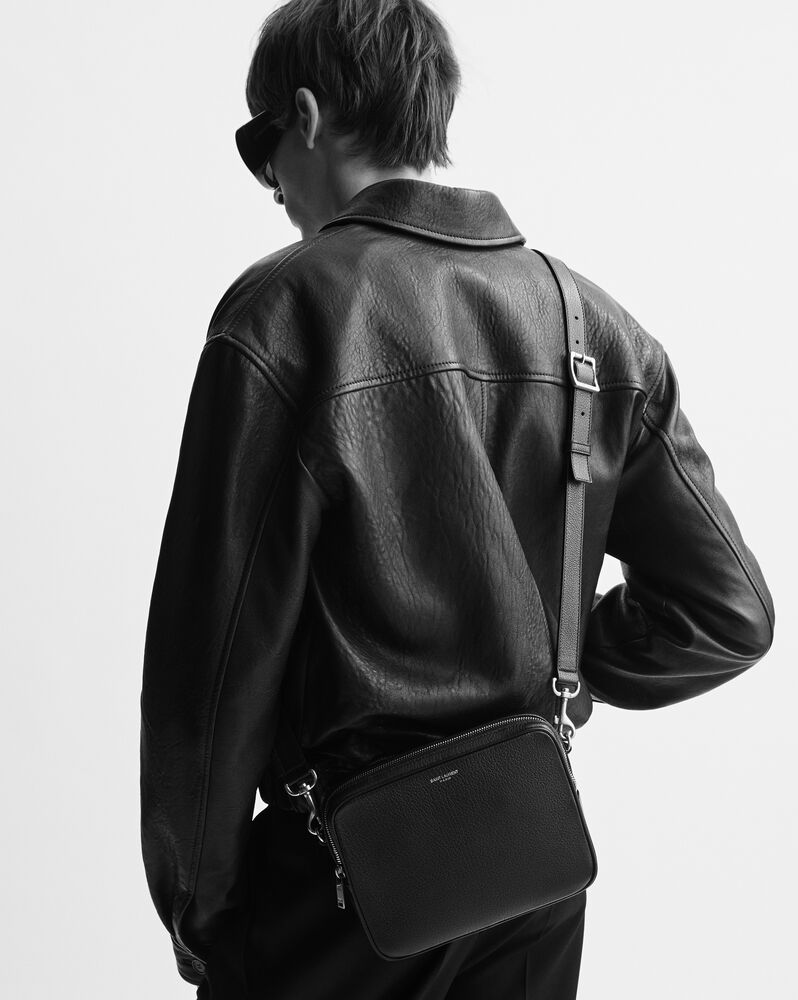 SAINT LAURENT small camera bag in grained leather
