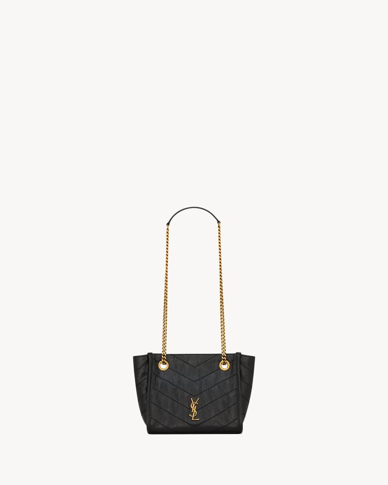 NIKI mini shopping in vintage leather