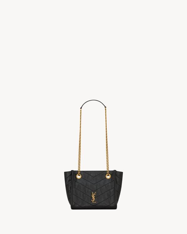NIKI mini shopping in vintage leather
