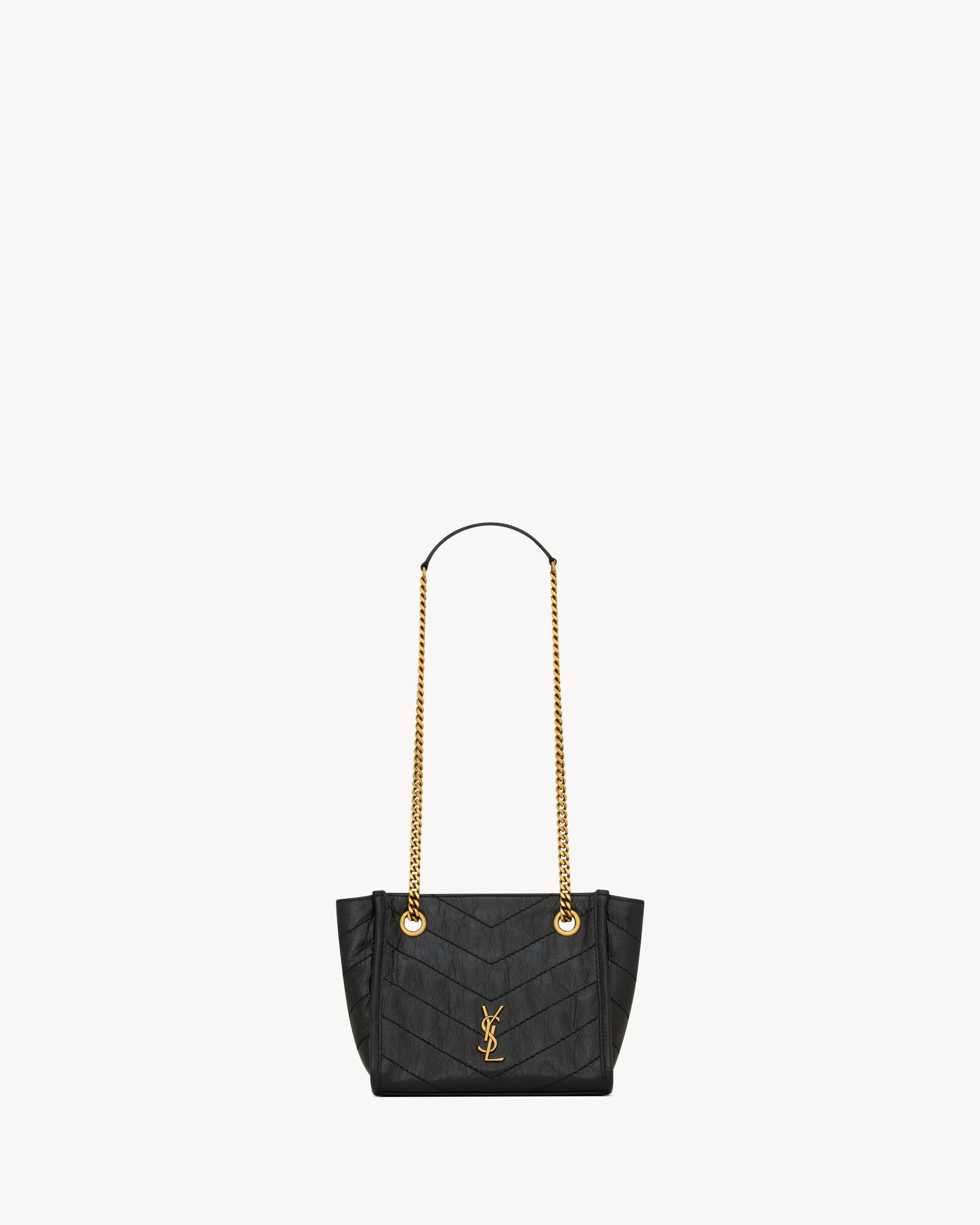NIKI mini shopping in vintage leather